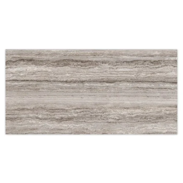 Travertine Silver Grey silk 320x160x1,2 cm